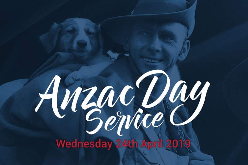 SAVE THE DATE Anzac Day Service Mueller Connect